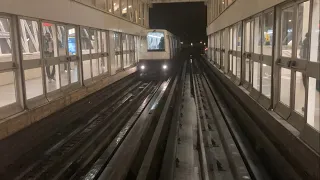 [Metro de Lille] Ligne 2 Matra VAL 206 N°33 trajet de nuit entre Mairie de Lille et porte des postes