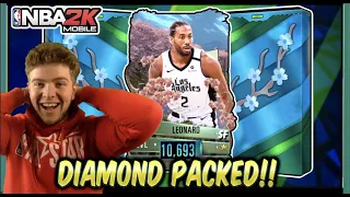 DIAMOND PLAYER IN A PACK!! Spring Elite Pack & Spring Pack Opening! | NBA2K Mobile S3