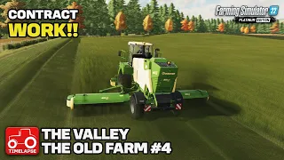 BALING HAY & CORN HARVEST CONTRACTS!! [The Valley The Old Farm] FS22 Timelapse # 4