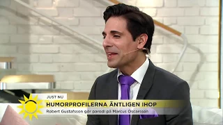 Robert Gustafssons parodi på Marcus Oscarsson