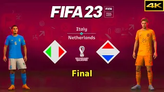 FIFA 23 - ITALY vs. NETHERLANDS - FIFA World Cup Final - Verratti vs. de Jong - PS5™ [4K]