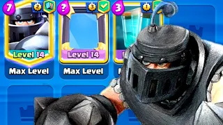 MEGA KNIGHT + MIRROR + CLONE = 3👑 (Clash Royale)