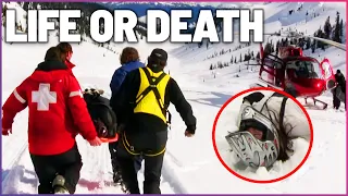 Rescue Helicopter Looks For Snowmobiler That Drove Off Of A Cliff | Callout: Search And Rescue