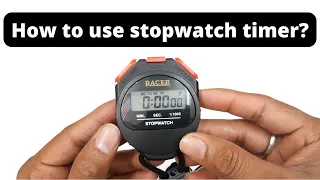 How to use stopwatch in Physics lab experiment | Stopwatch timer.