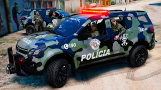 CONFRONTO DENTRO DA FAVELA | COE PMESP | GTA 5 POLICIAL
