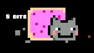 nyan cat but it gains bits