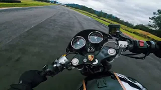 A continental GT 650 on the track