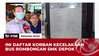 32 Korban Kecelakaan Bus Dirawat di RSUD Subang | Breaking News tvOne