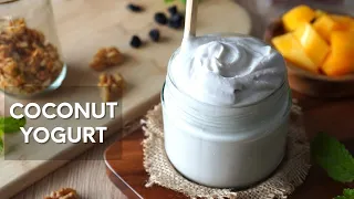 Easy Coconut Yogurt Recipe | How to make Coconut Yogurt