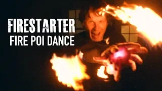 "Firestarter" Fire Poi Dance tribute to Keith Flint (The Prodigy)