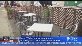 Mayor Marty Walsh Warns Fans From Gathering In Crowds Near Fenway Park