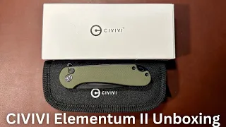 CIVIVI Elementum 2 unboxing and initial impressions