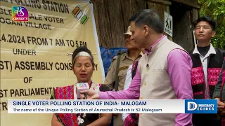 Single Female Voter Polling Station of India-Malogam। Samvaad with Sokela Tayang। Arunachal Pradesh