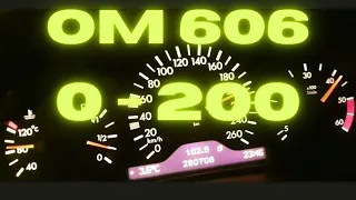 OM606 W210 MERCEDES E300 TURBODIESEL Acceleration 0 - 200...