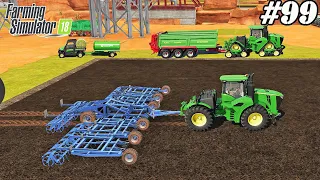 FS 18. Timelapse # 99. New field. Cultivating, spreading manure.