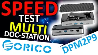 Speed test! Док станция, USB хаб, кардридер и внешний бокс для SSD   ORICO DPM2P9