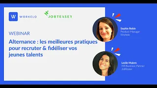 Webinar "Alternance, les meilleures pratiques pour recruter et fidéliser vos jeunes talents"