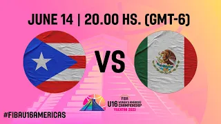 Puerto Rico v Mexico | Full Basketball Game | FIBA U16 Women's Americas Championship 2023