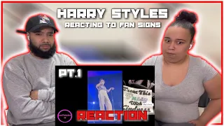 Harry Styles reacting to fan signs - Part One | REACTION