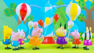 Peppa Pig y la fiesta de los globos | Vídeos con juguetes para niños