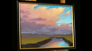 How to paint - Cotton Candy Clouds, pastel and brilliant sky.  Acrylic painting with Tim Gagnon