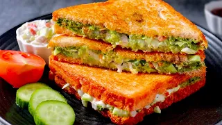 5 நிமிடத்தில் சுடசுட வெஜ் Sandwich😋👌| Veg Sandwich in Tamil | how to make vegetable sandwich