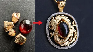 how to make a dragon pendant - handmade dragon pendant