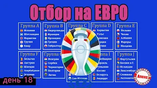 Отбор на Евро. 18 день. Результаты. Таблица. Расписание. Франция вновь наказала Нидерланды.