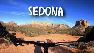 Mountain Biking Sedona for the First time! // West Sedona Tour, Mescal, Chuckwagon and Slim Shady