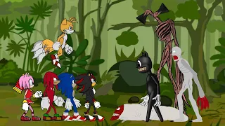 Siren Head , Cartoon Cat , SCP 096, Bridge Worm vs Team Sonic. Animation Drawing Cartoon 2