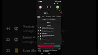 Meine Persönliche Meinung zur 1 HZ zwischen dem FC Bayern München gegen dem VFL Wolfsburg 2:0
