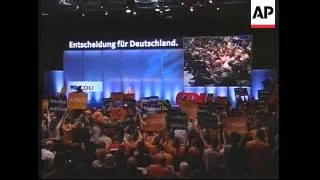 Merkel at final rally of her CDU party