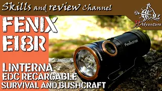 ✅ Fenix E18R EDC flashlight | Linterna EDC Recargable