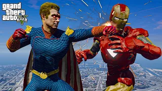 GTA 5 -  Iron Man VS Homelander | Epic Death Battle!