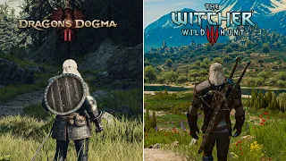 Dragon's Dogma 2 vs The Witcher 3 Next Gen  - Details and Physics Comparison