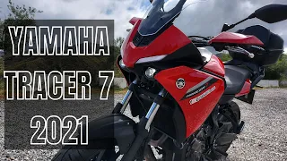 Yamaha Tracer 7 (2021) 🏍️ Probefahrt, Walkaround, Soundcheck (DEUTSCH) 🏍️ VLOG168