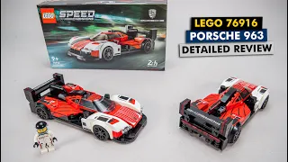 LEGO Speed Champions 76916 Porsche 963 detailed building review