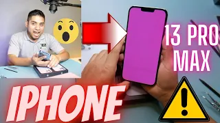 Iphone 13 Pro Max, La pantalla esta morada!!!!!🟣🤯‼️ | EZRepairs