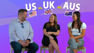 THREE accents ONE Language | Us vs UK vs AUS