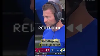 Whats Behind Sean McVay?#nfl #football#rams#losangeles#fyp #voiceover#funny#coach#haha #sports#weird