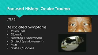 Assessing Eye Trauma