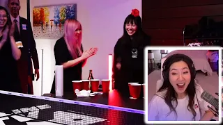 Fuslie Reacts To "FEAR PONG CHALLENGE 2" by OfflineTV