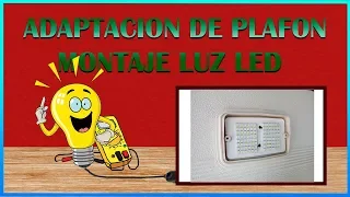 Adaptación del plafon exterior de nuestra cv , para montaje  de luz led