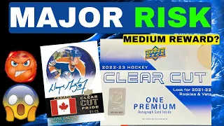 MAYBE AVOID BUYING THESE... OPENING A 2022-23 (2021-22) UPPER DECK CLEAR CUT HOCKEY BOX! *NEW*