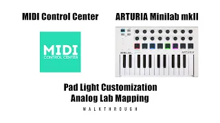 Arturia Minilab mkII Pad Backlighting Setup ,Firmware V1.1 Test