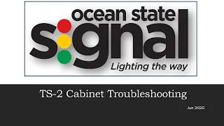 NEMA TS-2 Signal Cabinet Troubleshooting