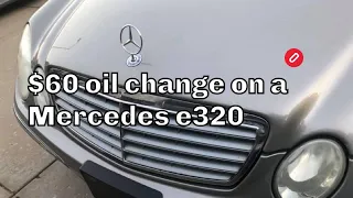 2005 Mercedes Benz W211 Oil Change, save $$$ DIY