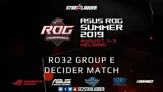 2019 Assembly Summer Ro32 Group E Decider Match: Stats (P) vs Bly (Z)