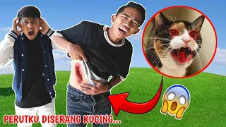 GAWAT! KUCING GUANAS MENGGIGIT PEORUTNYA ARIK??😱 | Mikael Family