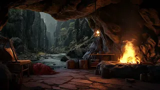 Relax On A Warm Bed Listening To The Rain And Cold Air By The Cave, Relieve Stress and Fatigue